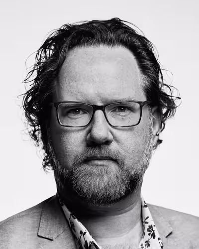 Portrait of Aaron Gustafson taken at beyond tellerrand in Berlin 2019 by Norman Posselt