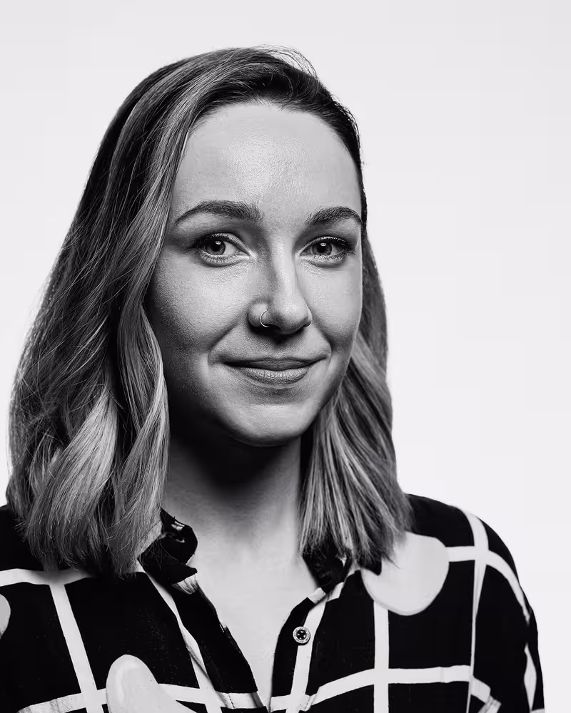 Portrait of Cassie Evans taken at beyond tellerrand in Berlin 2019 by Norman Posselt