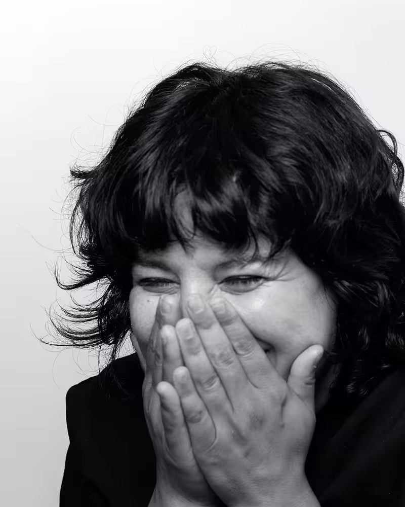 Portrait of Yasaman Sheri taken at beyond tellerrand in Berlin 2023 by Norman Posselt