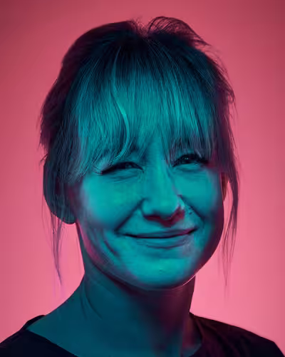 Portrait of Linda Liukas taken at beyond tellerrand in Berlin 2024 by Norman Posselt