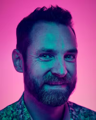 Portrait of Paddy Donnelly taken at beyond tellerrand in Berlin 2024 by Norman Posselt