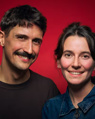 Portrait of Cabeza Patata taken at beyond tellerrand in Berlin 2025 by Norman Posselt