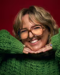 Portrait of Lucy Blakiston taken at beyond tellerrand in Berlin 2025 by Norman Posselt