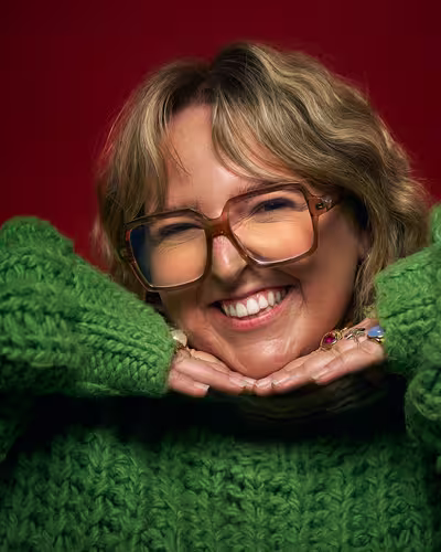 Portrait of Lucy Blakiston taken at beyond tellerrand in Berlin 2025 by Norman Posselt