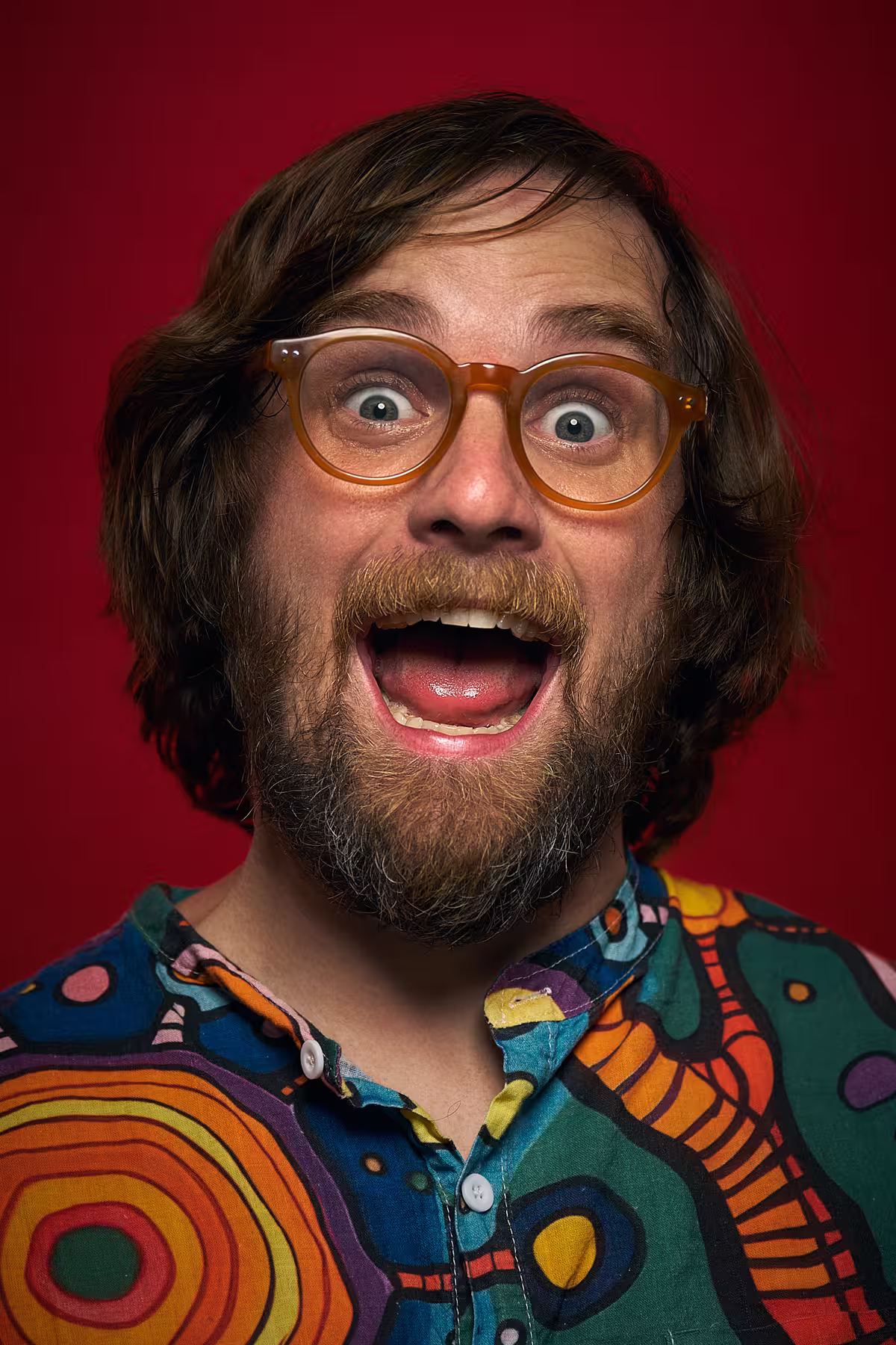 Portrait of Brad Frost taken at beyond tellerrand in Berlin 2025 by Norman Posselt