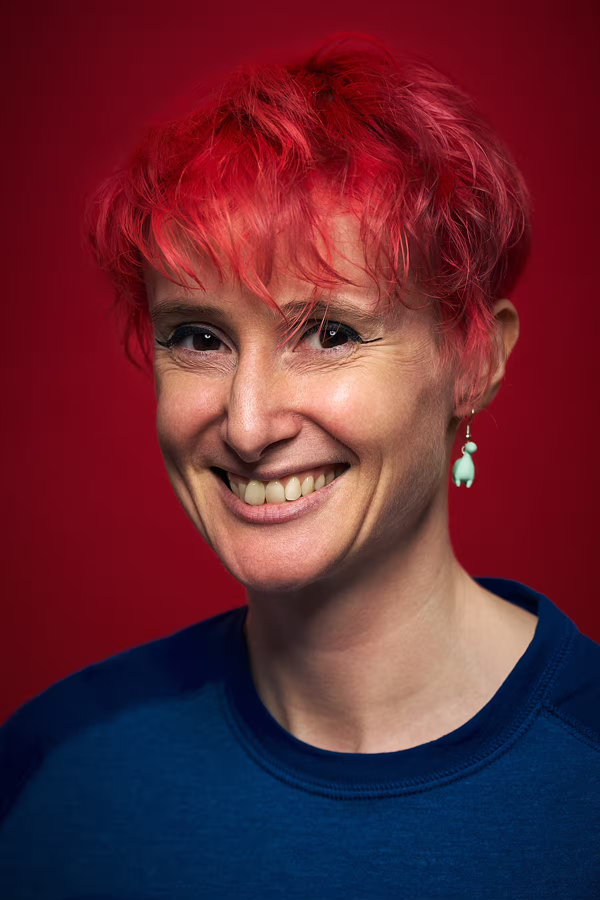 Portrait of Jo Franchetti taken at beyond tellerrand in Berlin 2025 by Norman Posselt