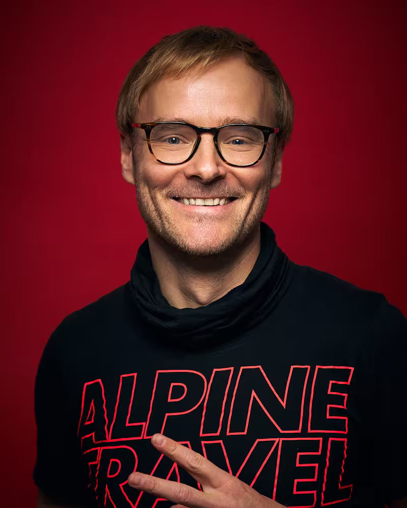 Portrait of Thorsten Jonas taken at beyond tellerrand in Berlin 2025 by Norman Posselt