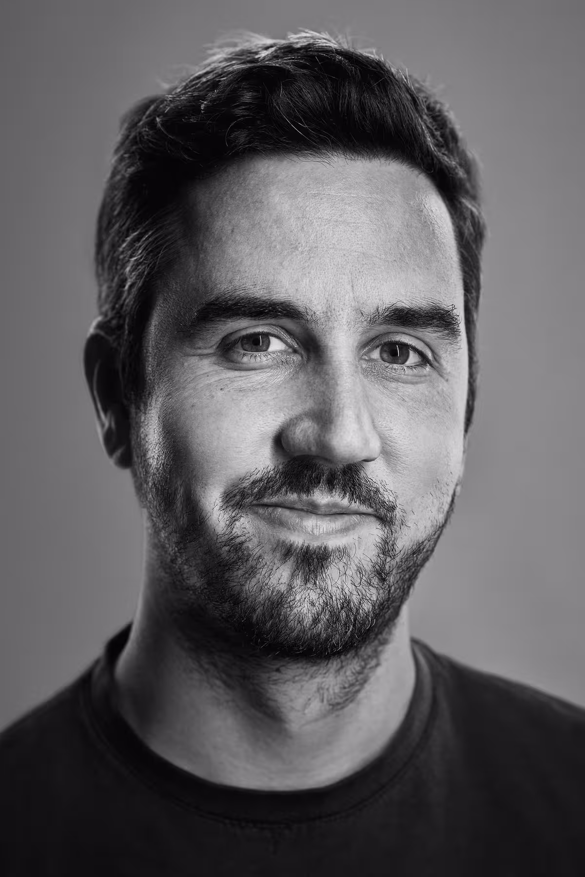 Portrait of Bastian Allgeier taken at beyond tellerrand in Düsseldorf 2019 by Norman Posselt