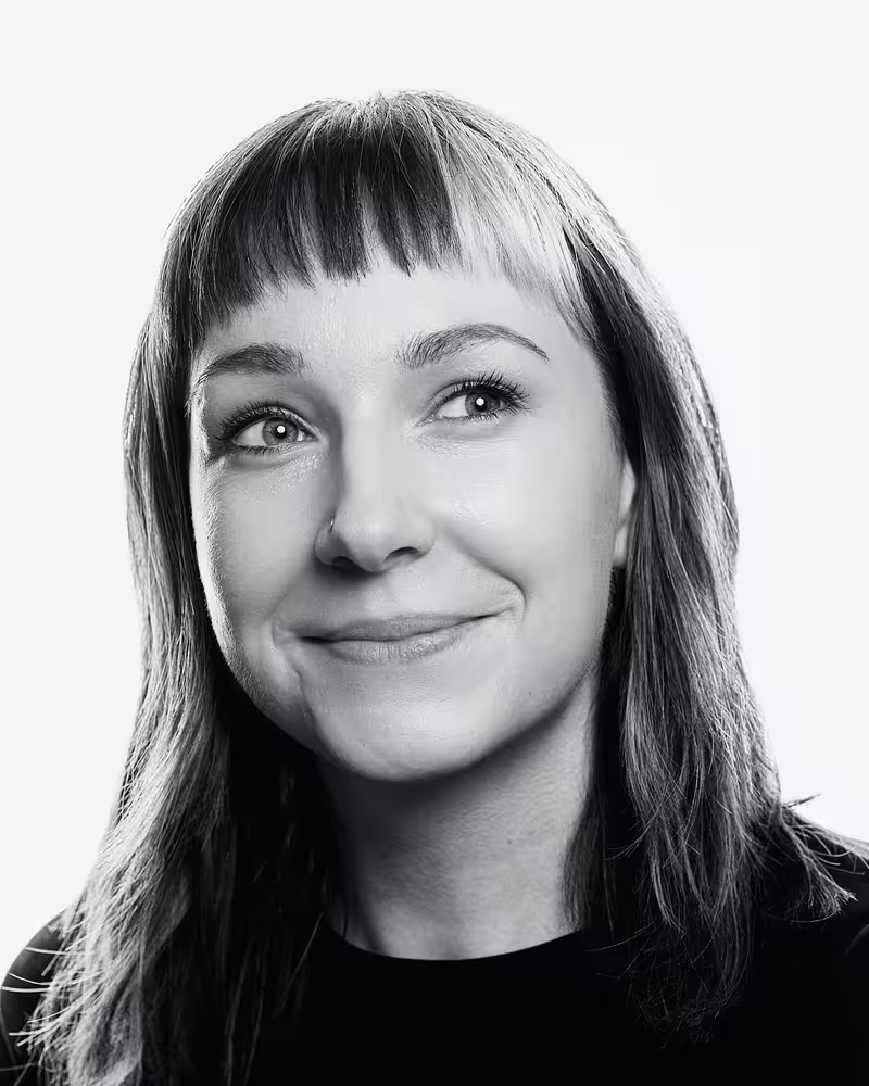 Portrait of Cassie Evans taken at beyond tellerrand in Düsseldorf 2023 by Norman Posselt