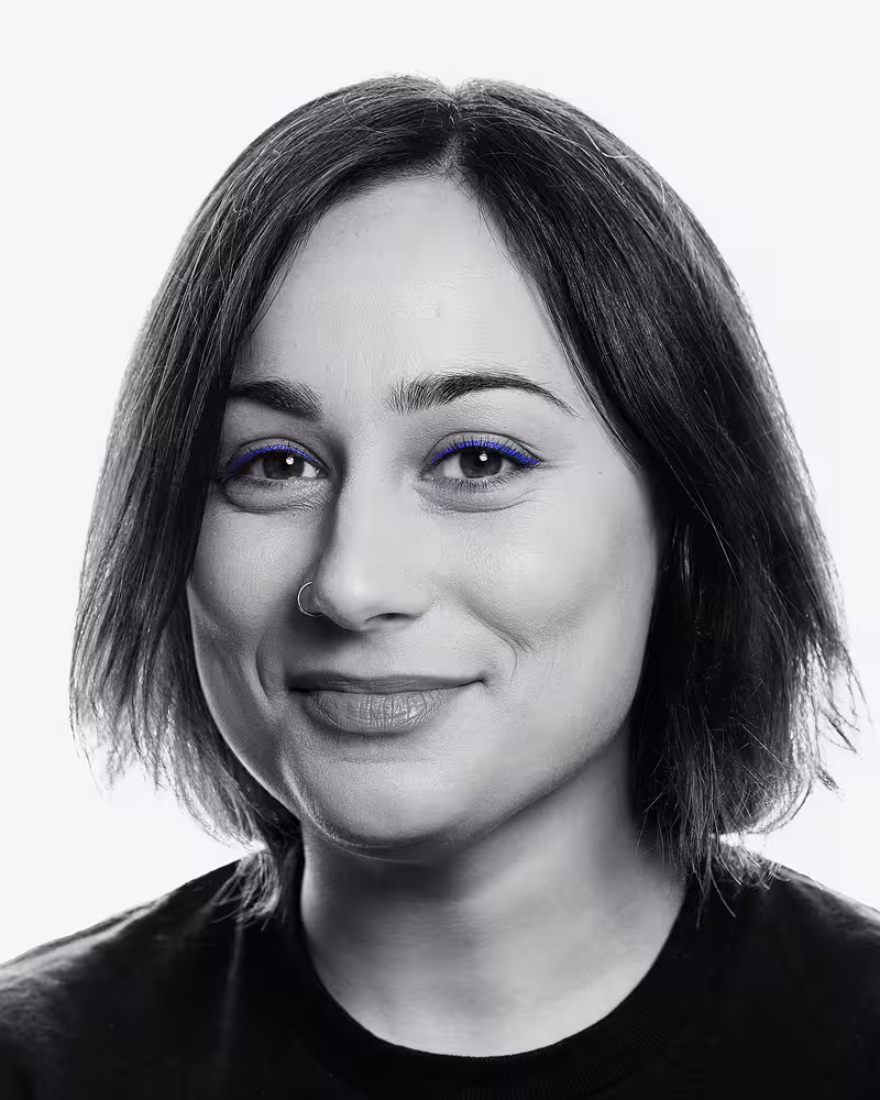 Portrait of Sophie Koonin taken at beyond tellerrand in Düsseldorf 2023 by Norman Posselt