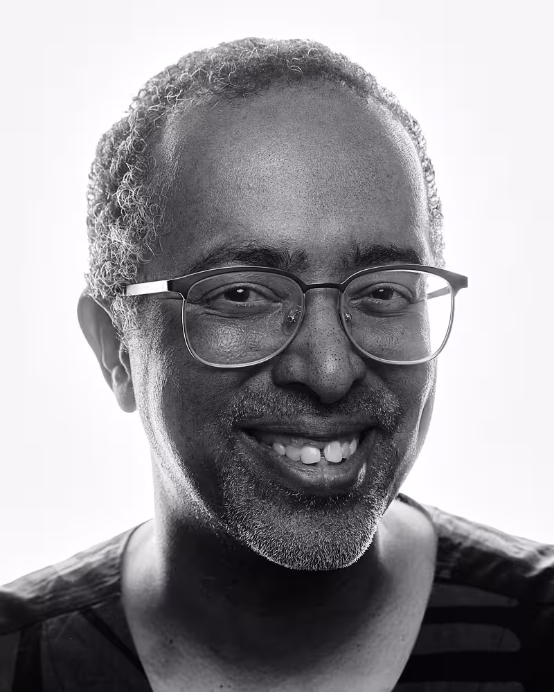 Portrait of David Thomas taken at beyond tellerrand in Düsseldorf 2024 by Norman Posselt