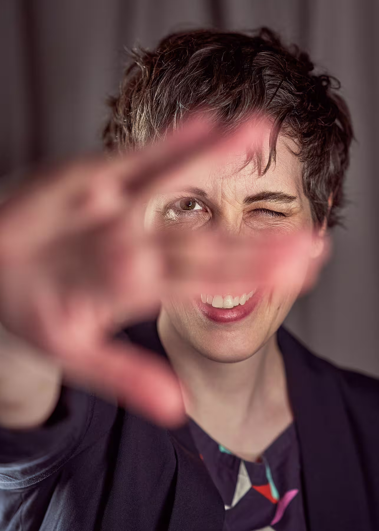 Portrait of Doro Ottermann taken at beyond tellerrand in Hamburg 2022 by Norman Posselt